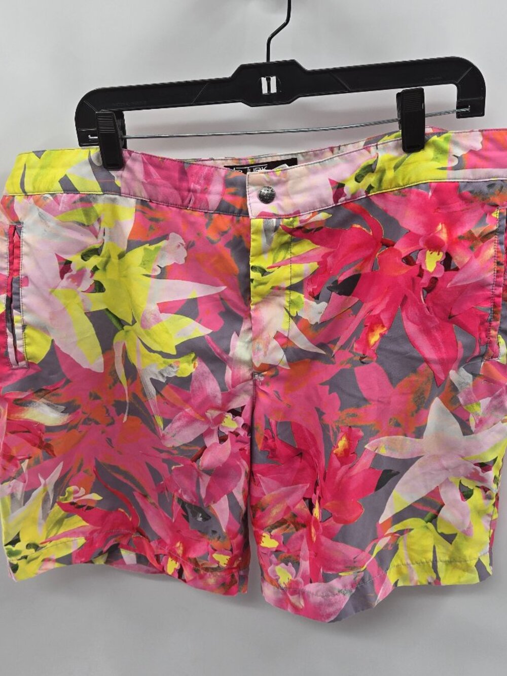 Mr Turk Tropical Floral Hibiscus Swim Trunks Board Shorts Mens Size 38